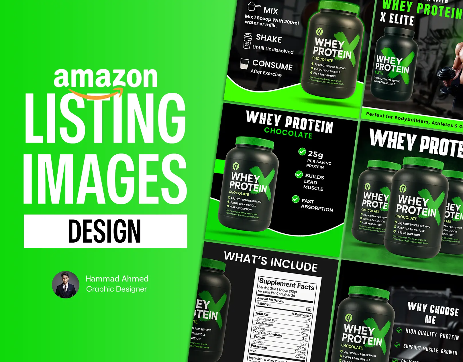 Amazon Product Listing Design - Hammad Ahmed Portfolio